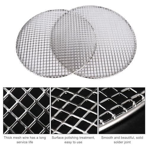 Eagles Round Grill Grates, 11" Heavyweight Cooking Rack Round BBQ Mesh 304 Stainless Steel Barbecue Grilling Grate Cross Wire Steaming Cooling Barbecue Rack/Carbon Baking Net/Grill/Pan Grate - size: 28cm/11"