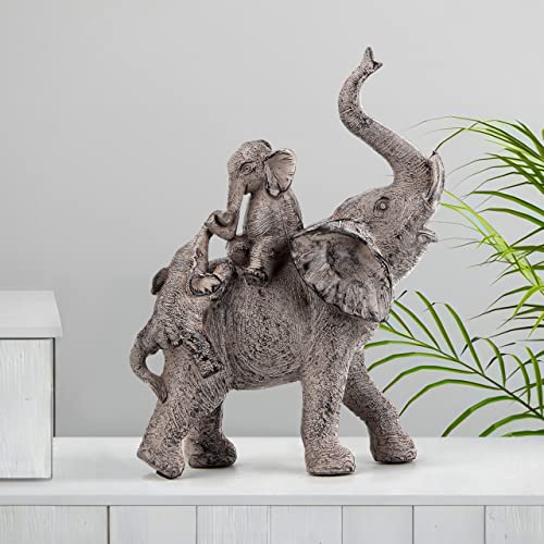 Elephant Gifts for Women, Elephant Statues for Home Living Room Decor - color: Gray