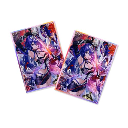 60ct 67x92mm Holographic Standard Size Cards for MTG/TCG/PTCG Art Anime Printing Card Sleeves Protectors (Acheron)
