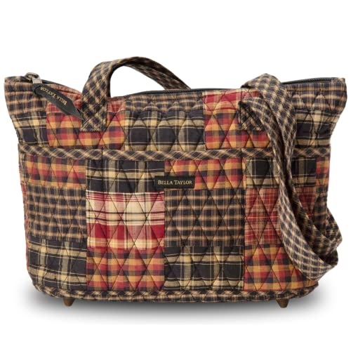 Bella Taylor Small Tote, Quilted Shoulder Bag for Women - color: Beckham