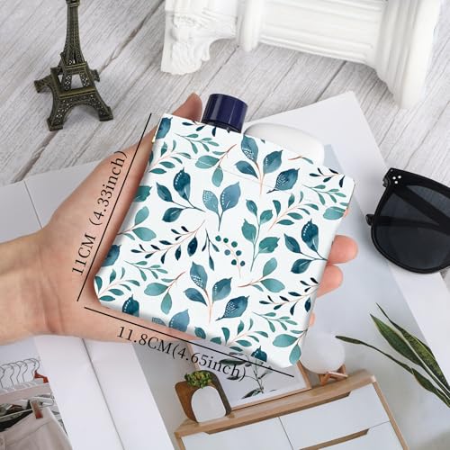 2Pcs PU Leather Small Squeeze Coin Purse Pouch Mini coin Bag Unique And Cute Wallet Cosmetic Bags Change Bag For Women Girls Men （Green Leaf - color: Green Leaf