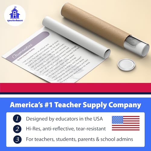 Quarterhouse 9 Poster Inspirational Poems Classroom Set - color: Inspirational Poems