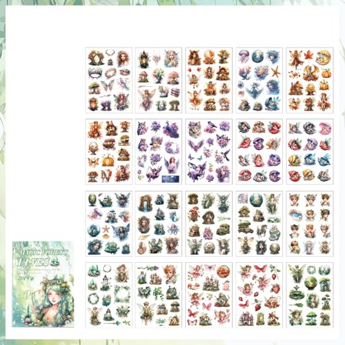 TIAMECH Phantom Forest Spirit Magic Elves Sticker Book - color: Phantom Forest Spirit
