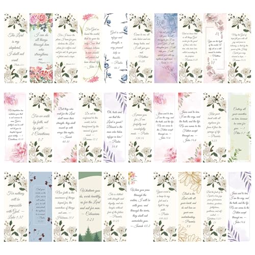 Bible Bookmarks, Christian Book Marks for Women Bible Study - style: Bible Verse