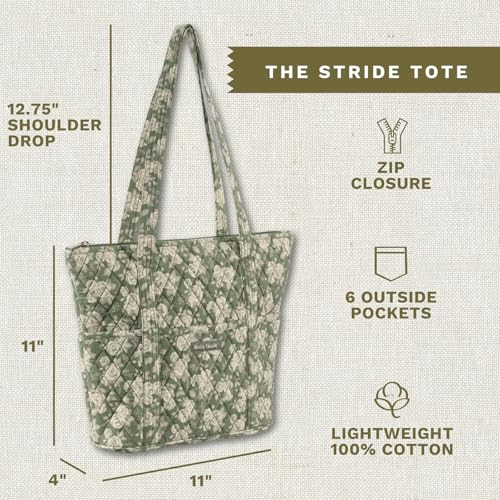 Bella Taylor Stride Tote, Quilted Shoulder Bag for Women - color: Heirloom Rose