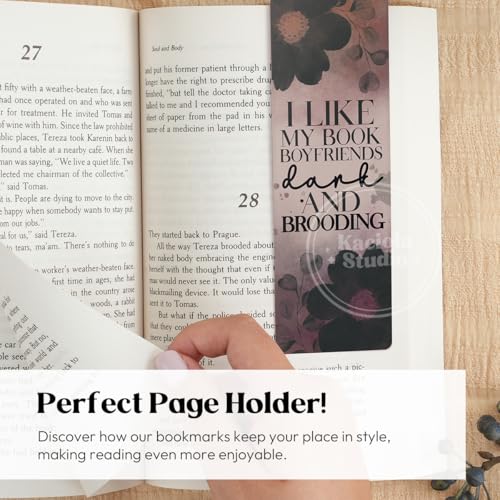 Kaciola Studio 10 PCS Dark Romance Bookmarks,Funny Bookmarks for Women,Double Sided Romance Book Lover Gifts,Skeleton Book Marker Gifts for Women Men Students Teachers Reading - color: Dark Romance