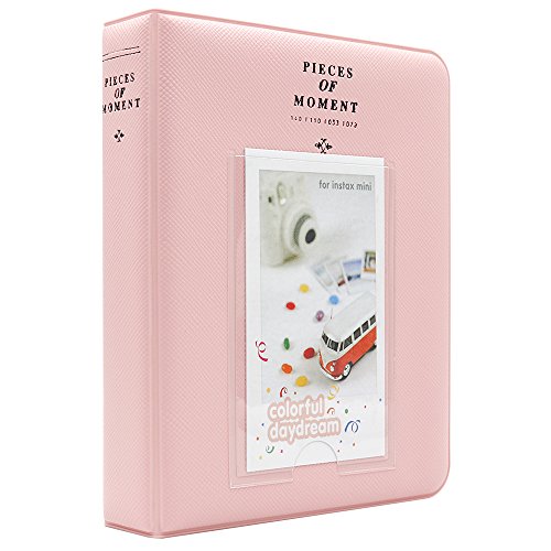 Ablus 64 Pockets Photo Album for Fujifilm Instax Mini 11 90 70 50S 26 25 9 8 8+ 7S Instant Camera, Polaroid Snap Z2300 PIC-300P Film & Kpop Photocards (Pink 2) - color: Pink 2