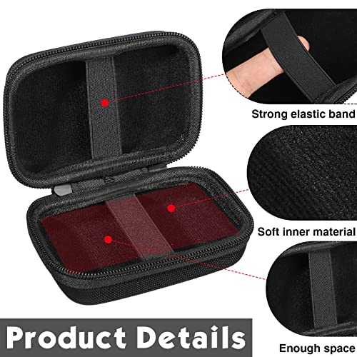 Sanwuta 4 Pcs Travel Card Games Case, Playing Card Case, Eva, Black, Black - color: Black