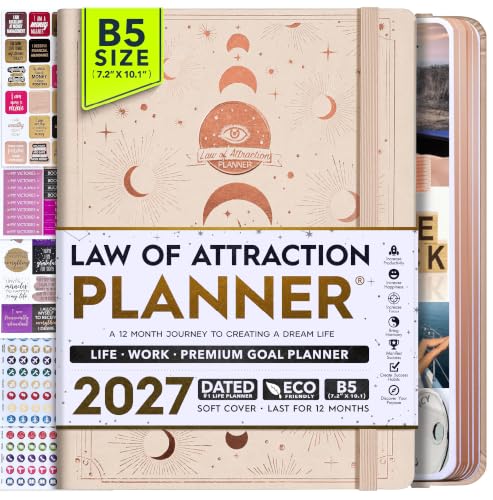2027 Planner Weekly and Monthly & Manifestation Journal for Women