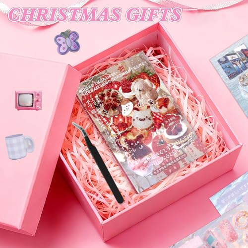 800Pcs Japanese Sticker Book for Journaling Adult, Cute Scrapbook Stickers - style: Dd 45 Sheet Memory
