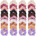 Hoteam 200 Pcs Satin Hair Scrunchies Bulk Ponytail Holders, Fresh Color - color: Fresh Color
