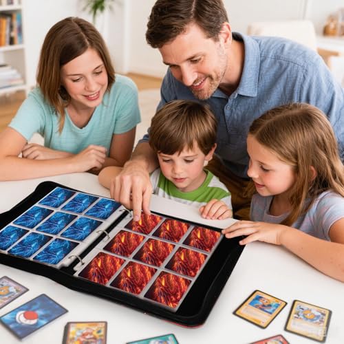 Dragon 9 Pocket Trading Card Holder Binder - color: Thunder & Flame Dragon