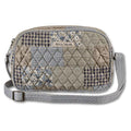 Bella Taylor Simple Crossbody, Quilted Handbag for Women - color: Khaki Patchwork