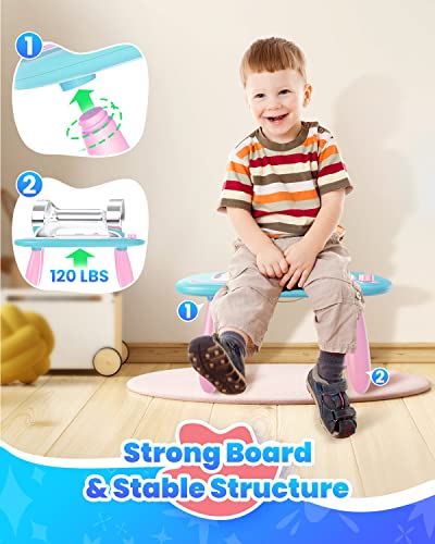 Seimome Magnetic Drawing Board, Toddler Girl Toy for 1-3 Year Old, Doodle Board Pad Learning and Educational Kids Toy for 1 2 3 Year Old Baby Birthday- Mint Blue - color: Mint Blue