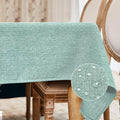 BALCONY & FALCON Rectangle Table Cloth Waterproof Celadon Green 63"x47" - color: Celadon Green, size: 63" x 47" (Rectangular)