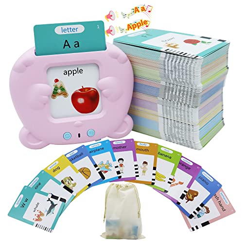 MAYAPHILOS 510 Words Alphabet Talking Flash Cards for 3-8 Years Kids - size: 510 Words English (Pink)