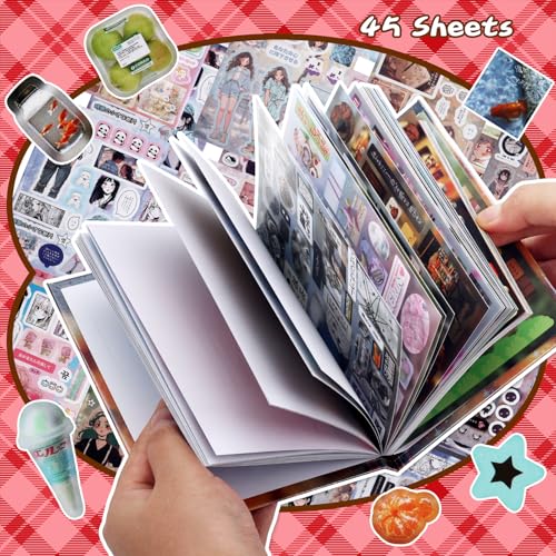Tmtains 800+Pcs Japanese Sticker Book for Scrapbook Junk Journal (Seasons) - color: Ae-brown
