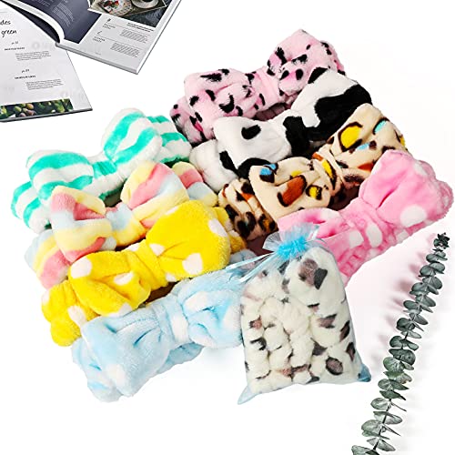 Spa Headband 9 Pcs Facial Makeup Skincare Headbands for Washing Face