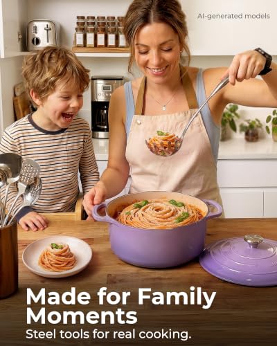 Zulay Kitchen Stainless Steel Pasta Spoon - size: Pasta Server