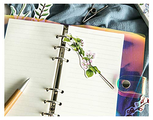 Colorful Flower Bookmarks, 30 PCS (Unknown Flower)