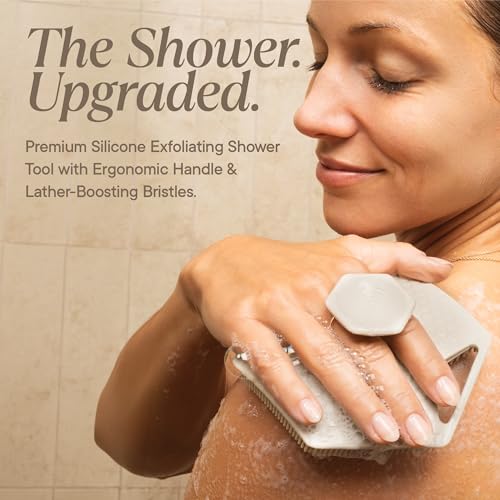 TOOLETRIES Silicone Body Scrubber 2.0, Loofah Alternative - Sand - color: Sand