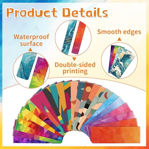 96Pack Magnetic Bookmarks for Reading,Women Men Teacher Book Lovers Gifts - style: multi-colored-02
