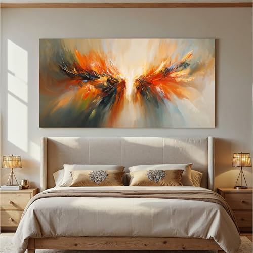 Modern Abstract Wings Canvas Wall Art Decor For Living Room 24"X 48" - color: LAI-11D, size: 48"L x 24"W