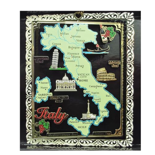 Italy Brass Christmas Ornament Landmarks Travel Souvenir Gift