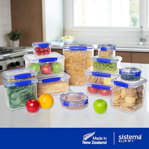 Sistema KLIP IT Large 5L Food Storage Container, Airtight & Stackable, Dishwasher, Freezer, & Microwave-Safe, BPA-Free - size: 5 L (Single)