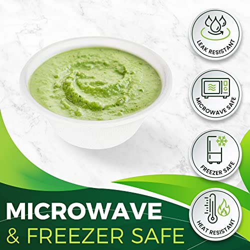 9oz Sample Paper Cups [100-Pack], Heavy Duty Disposable Cups Perfect for Dip Sauce and Snacks, 100% Compostable Sample Cups and Eco-Friendly Made from Bagasse - color: White, size: 9oz (100 Count)