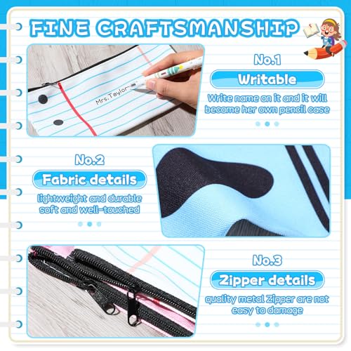24 Pcs Back to School Gifts Cute Pencil Case Pouch, Lovely Style - style: Lovely Style