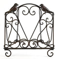 Metal Cookbook Stand Clearance Recipe Book Holder for Kitchen (Birds/Vintage Scrolls, Bronze) - style: Birds/Vintage Scrolls