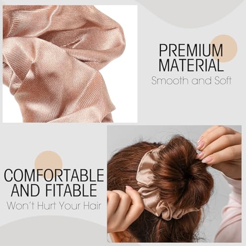 Tatuo 24 Pieces Hair Scrunchies for Girls,Leopard Series Color,Satin - color: Leopard Series Color, size: Satin