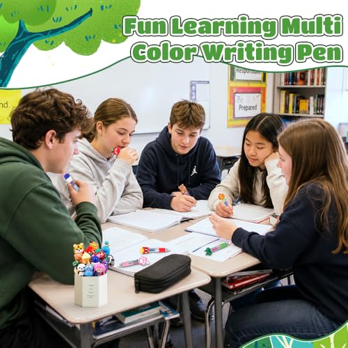 30pcs Mini Multicolor Pens 4-in-1 Cute Fun Pens for Students Teacher Gift - style: Cute-30pcs