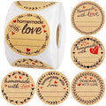 Fancy Land 500 Homemade with Love Stickers Canning Labels for Baked Goods