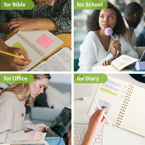 Spiral Notebook-5.75" x 8.125" College Ruled Journal with Inner Pockets and 160 Pages,PU Leather Cover Business Journal, Twin-Wire Binding Notebook Perfect for Office & Home School Supplies Green - color: 004-Green-1pack, size: A5-160 pages