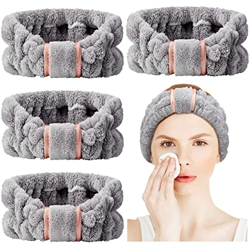 WILLBOND Spa Headband for Washing Face,Gray - color: Gray