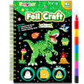 FUNNYB&G Foil Art Craft Kit for Kids, Sparkly Birthday Gift Toy for Kids - style: Dinosaur World