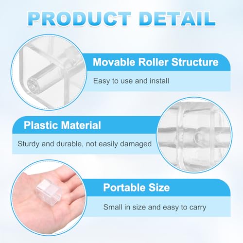 PATIKIL 4 Set Tape Dispenser Core and Blade, Replacement Core and Replacement Blade for 8808/8809 Tape Dispenser for Home Office Warehouse Wrapping Packaging Mailing Shipping