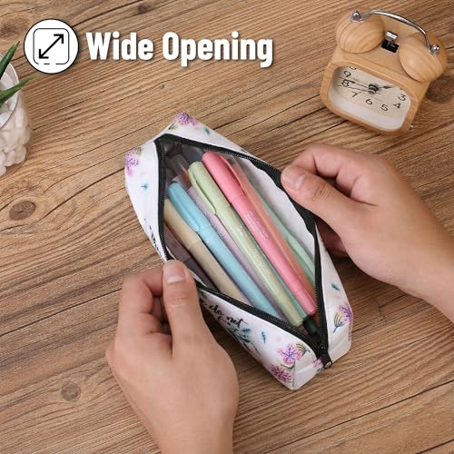 Mr. Pen- Cute Pencil Case Pouch, 2 Pack - color: White, size: 1 Pack