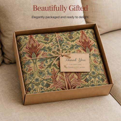 William Morris Snakeshead Tapestry Throw Pillow Cover 16 x 16 in - color: Snakeshead