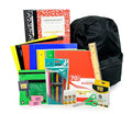 School Supply Boxes | 17" (Black or Clear) Backpack Bundle for (Elementary, Intermediate, or High School) - color: Black, style: Elementary