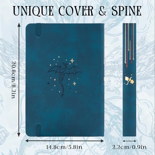 TIEFOSSI A5 Dotted Journal for Women & Men, 160 GSM Thick Paper - color: Deep Blue, size: Dotted