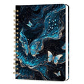 Lined Spiral Journal Notebook for Work A5, 160 Pages, Starlight Butterfly - color: Starlight Butterfly
