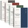 EMSHOI Dotted Spiral Journal Notebook, 4 Pack, 640 Pages, A5 (5.7" x 8.2") - color: Brown Red Green Blue, style: A5-Dotted