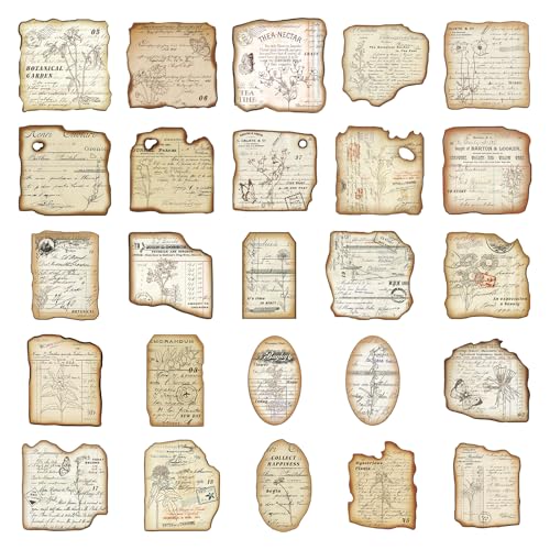 PRSTINCOL Vintage Journaling Stickers,Scrapbook Supplies for Planners,100Pcs Junk Journal Supplies with Antique Map Prints, Distressed Edges for Teenagers Adults - style: nautical_chart