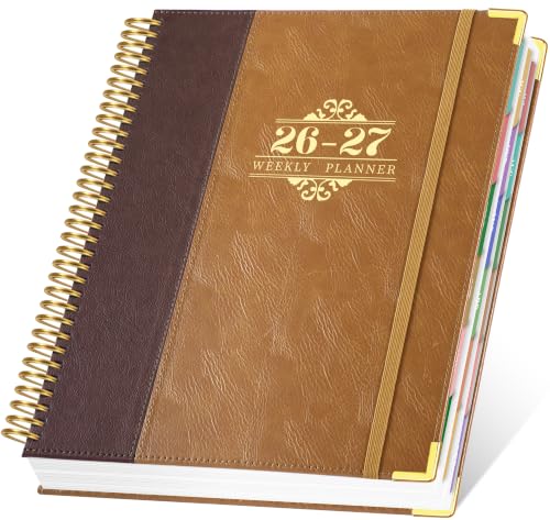 CAGIE 2026-2027 Weekly & Monthly Calendar Planner, Jul 2026-Dec 2027 - color: Brown