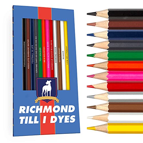 Ted Lasso Colors Colored Pencils - 12 Ted Lasso-Inspired Parody Pencil Set with Clever Foil-Stamped Names, Soft Core Colored Pencils for Drawing, Coloring Books, Journals & Sketching Art - style: Ted Lasso