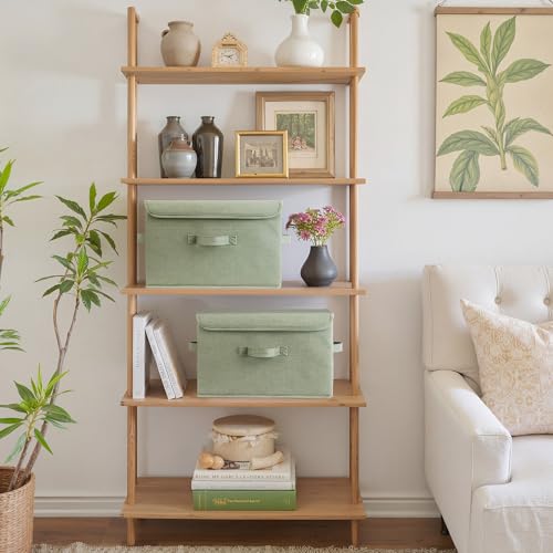 GRANNY SAYS Memory Keepsake Storage Box, Fabric Storage Bins with Lids - color: Sage Green, size: Large