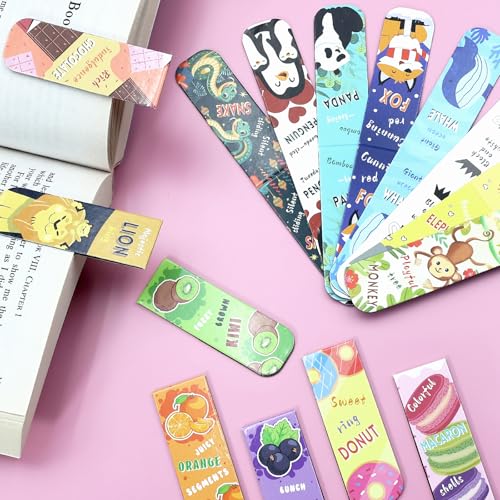 105 Pcs Magnetic Bookmarks for Kids, Cute Bookmarks for Student - color: Student Style